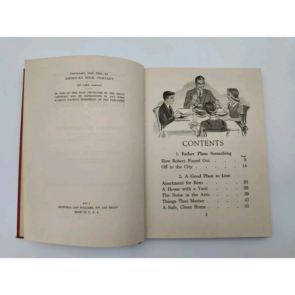 Fit and Ready 1946 BOOK 3 SCHOOL HEALTH UNCOMMON Rare SEE PICS B60.1GU2095‎